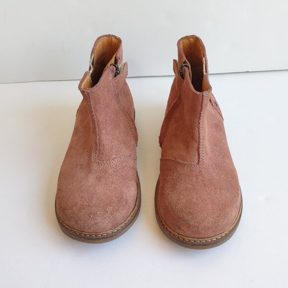 Pom d'Api Girl Suede Leather Boots/Bootie Embroidered Flowers EU Size 26~US 9.5 - Picture 8 of 12